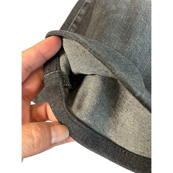 AG Adriano Goldschmied Saige High Rise Straight Jeans Black Size 28 Inseam 26 - Picture 16 of 16